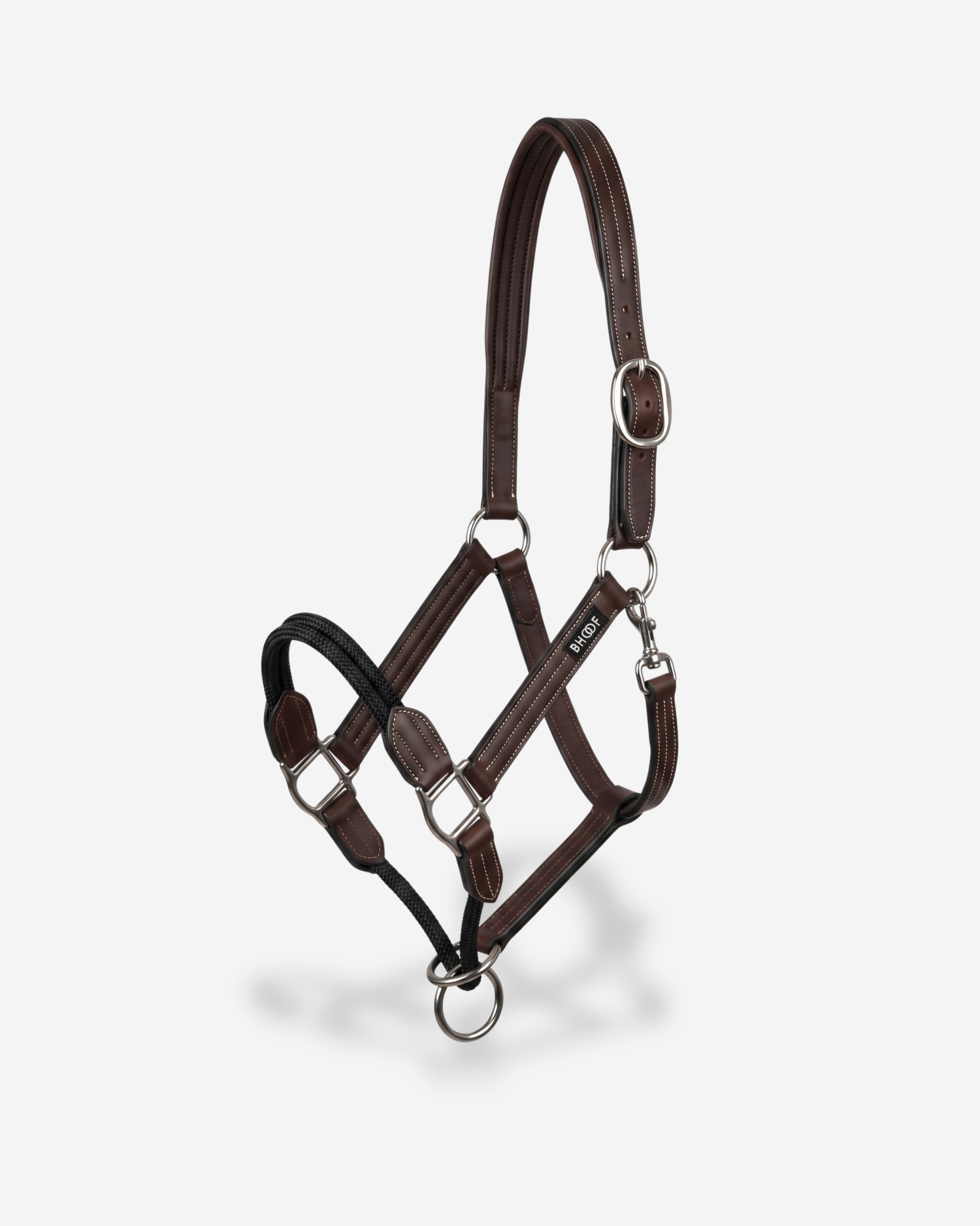 BHOOF HALTER - LEATHER WITH ROAP